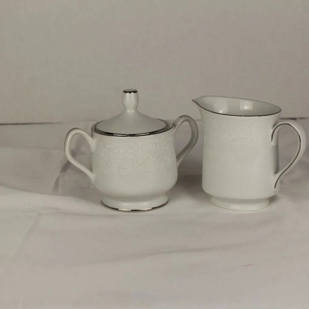 White Lace Sugar & Creamer